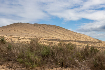 Land with a mountain, Costa Calma, Fuerteventura