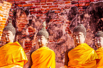 stone buddha statue in ancient city Thailand