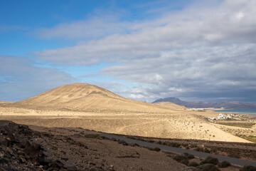 Land with a mountain, Costa Calma, Fuerteventura