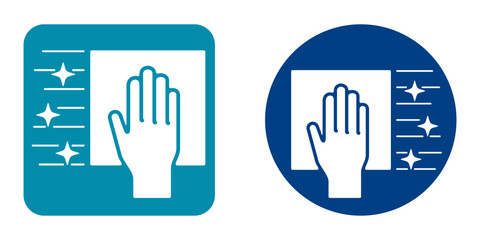 Obraz premium Cleaning properties of microfiber napkin