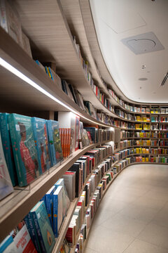 Interior of BookXcess Singapore at Wisma Atria in Singapore