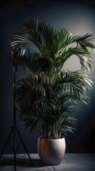 Fototapeta premium Plant on dark background