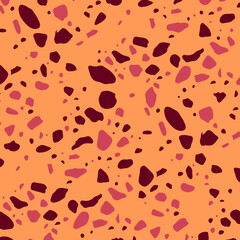 Vector terrazzo texture. Colourful Modern surface abstract pattern. Granite color background.
