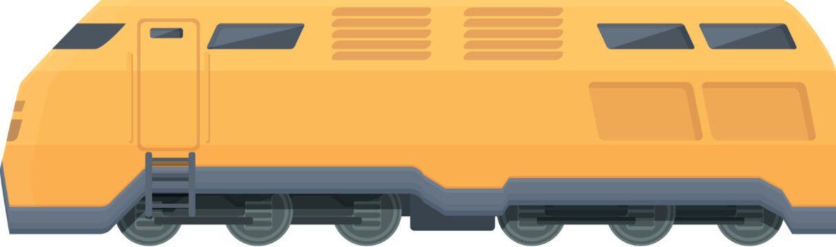 Locomotive icon cartoon vector. Train goods. Travel tank