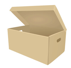 Office documentation box. vector illustration