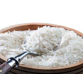 Spoonful of raw rice