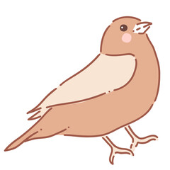 Cartoon Cute Bird Kawaii svg