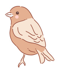Cartoon Cute Bird Kawaii svg