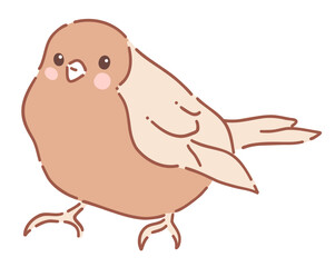 Cartoon Cute Bird Kawaii svg