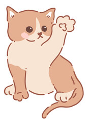 Obraz na płótnie Canvas Cartoon Cute Kittens Cat Kawaii svg 