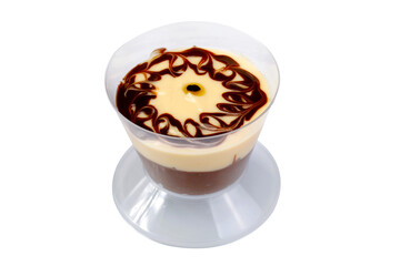 chocolate mousse with passion fruit