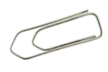 trombone papeterie sur fond transparent, PNG