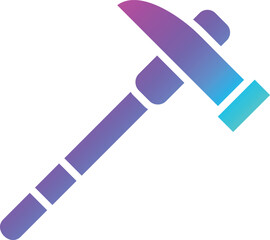 Pick hammer Vector Icon Design Illustration