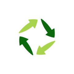 arrow icon, roundabout, vector illustration