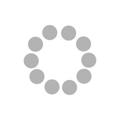 download icon, circle on a white background, vector illustration