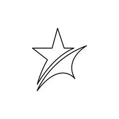 star icon on a white background, vector illustration