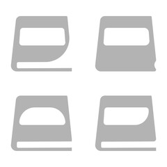 book icon on a white background, vector illustration