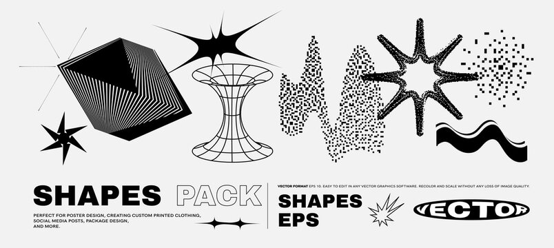 Vector Strange Extraordinary Graphic Assets composition