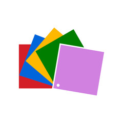 paper stickers icon, vector illustration
