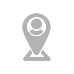 label icon, human concept, vector illustration