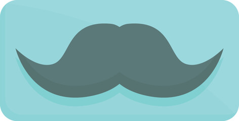 Gender party mustache emblem icon cartoon vector. Shower baby. Reveal love