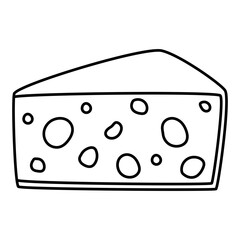 Cheese icon vector. Milk product illustration sign. Food symbol. Cheese farm logo.