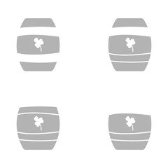 barrel icon on a white background, vector illustration