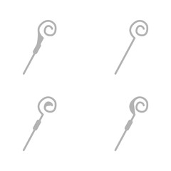 stick icon on a white background, vector illustration