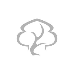 tree icon on a white background, vector illustration