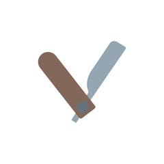 razor icon on a white background, vector illustration