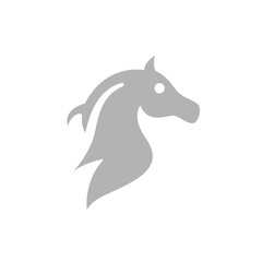 horse icon on a white background, vector illustration