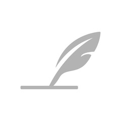 pen icon on a white background, vector illustration