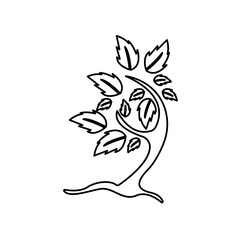 tree icon on a white background, vector illustration