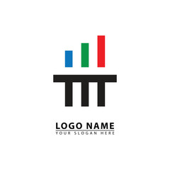 Business progress icon logo vector.