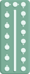 Woman birth control icon cartoon vector. Oral pill. Tablet care