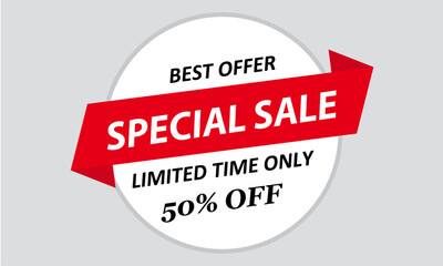 Special Sale limited time only banner
