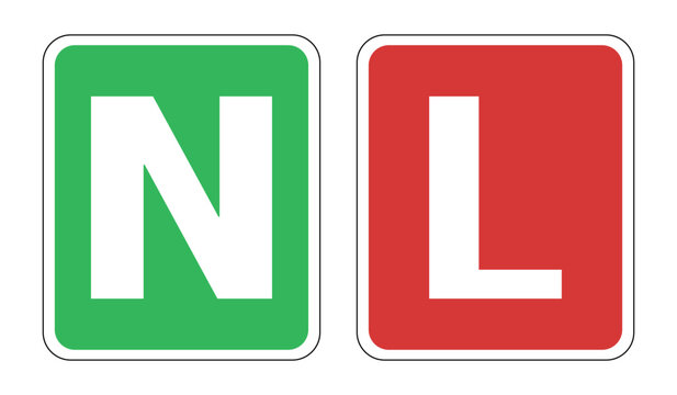 N L new driver sign. Graduated licensing of drivers, car sticker