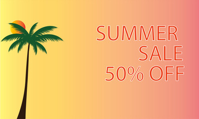 Summer sale banner