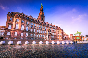 Copenhagen, Denmark. The Parliament, Christianborg city downtown.