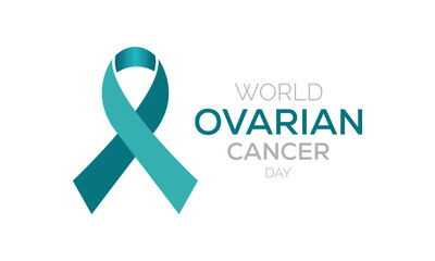 World Ovarian Cancer Day. banner design template Vector illustration background.