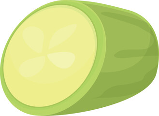 Food zucchini icon cartoon vector. Vegetable squash. Fresh nature