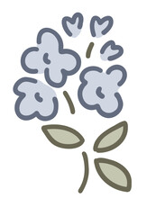 Kawaii Flower Cute Botanical Leaf Wildflower