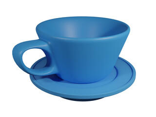 Friday Coffee Cup 3D rendering