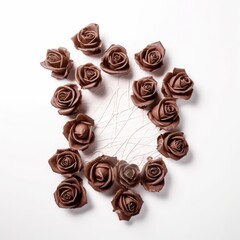 roses shaped chocolates