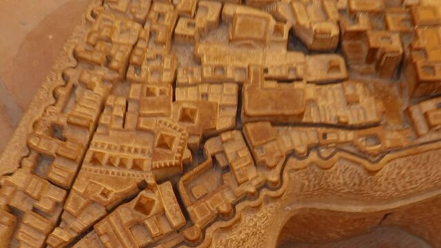 heritage jaisalmer fort vintage architecture layout from different angle at day