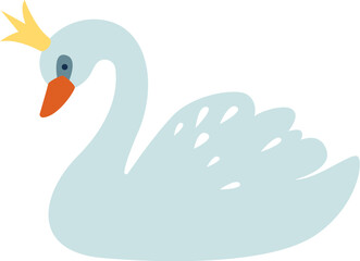Swan With Crown