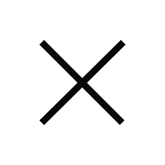 Close icon simple flat web navigation sign.