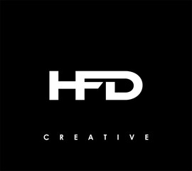 Obraz premium HFD Letter Initial Logo Design Template Vector Illustration