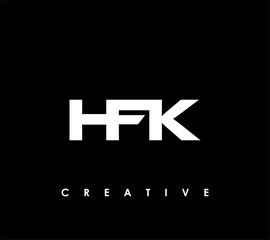 HFK Letter Initial Logo Design Template Vector Illustration