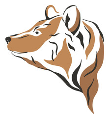 Bear Wild Animal Forest Nature Graphic Svg